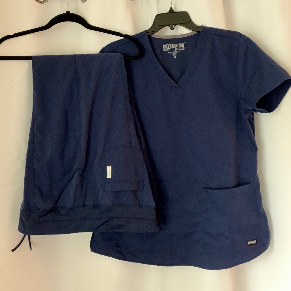 Grey's Anatomy Navy Scrub Set - Medium/Large
